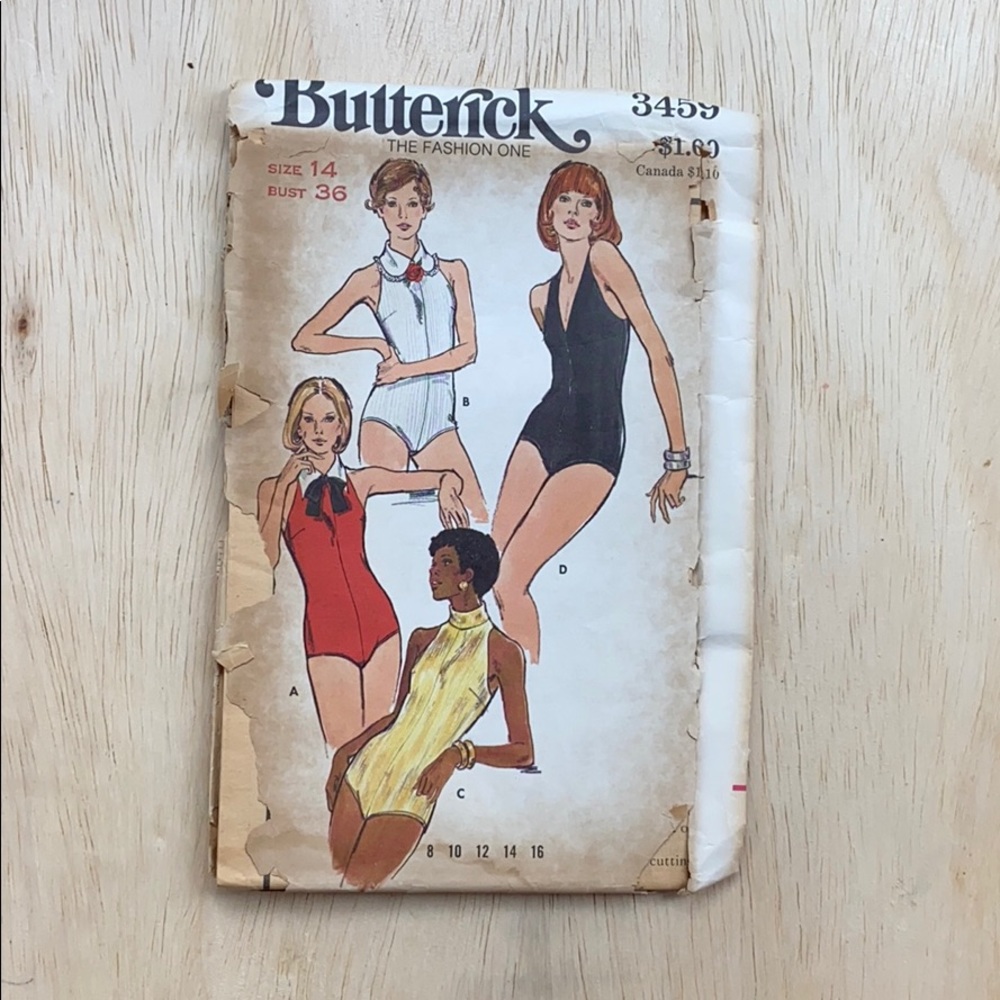 Vintage Butterick 3459 Sewing Pattern